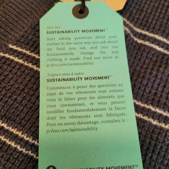 NEW PRANA THERMAL DRESS NAUTICAL NAVY BLUE APRES SKI HENLEY oversized MEDIUM NWT - Picture 8 of 11